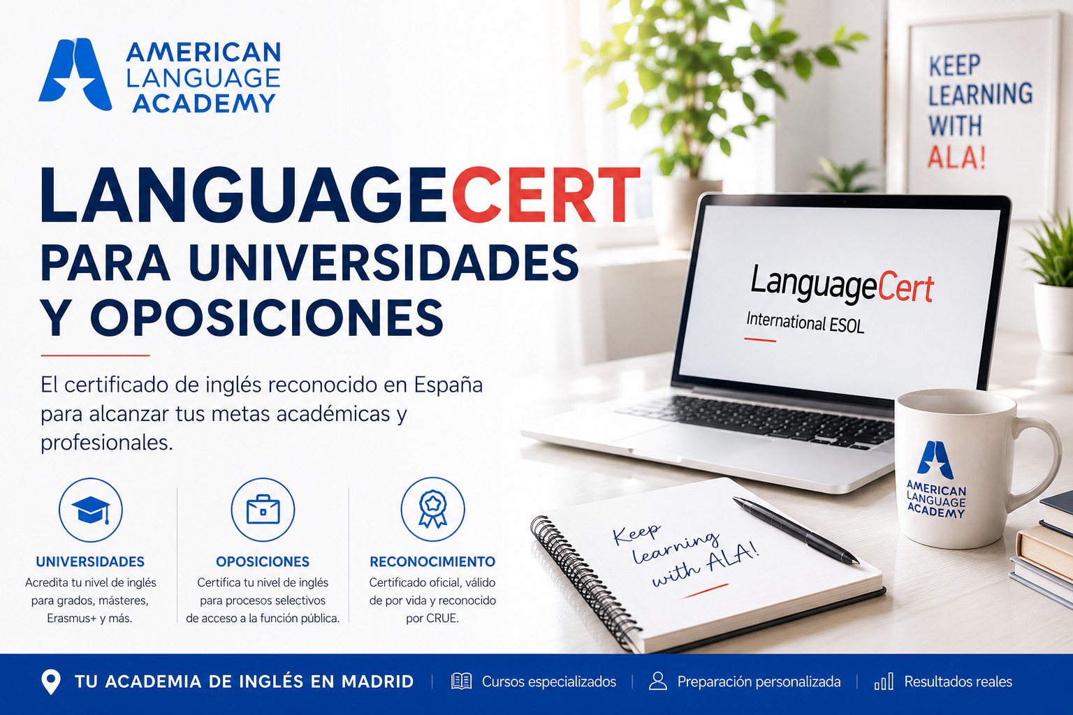 LanguageCert para Universidades y Oposiciones en España